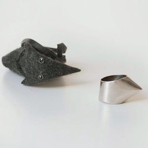 Spike Sterling Silver Ring, Gothic Punk Jewelry, Limited Edition image 10