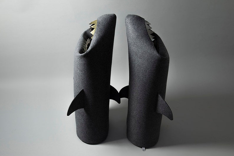 SHARK Felt laundry basket for bathroom or children's room Etsy