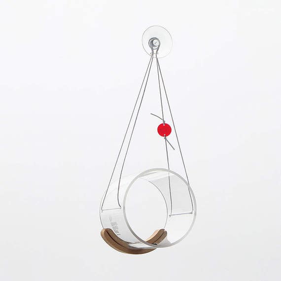 Modern Acrylic Bird Feeder Bird Feeder Hanging Bird Feeder Etsy