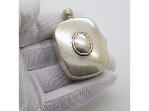 Vintage 800 Sterling Silver Perfume Bottle from Italy, 1960s/70s, Toiletry Accessory, Italian Silverware Collection