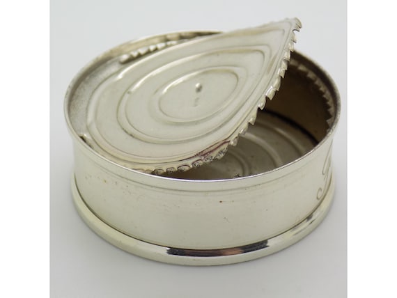 Vintage Miniature Open Can, Solid Silver 800, Florence, Italy, 1980s-90s, Pop Art, Figurine, Italian Silversmithing, Unique Collectible