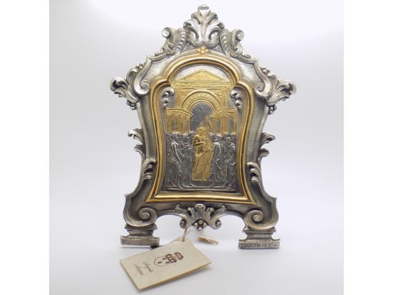 397g Pace Deposition of Christ in Solid 925 Silver Argento Artistico Bologna Italy Vintage Religious Altar Sculpture 1980s 1990s
