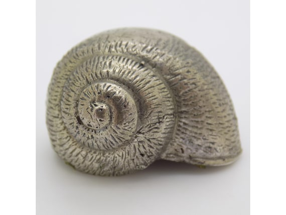 Solid Silver 925 Snail Shell, Palermo, Sicily, Italy, Miniature Figurine, Vintage Nature, 1980s-1990s, 11g