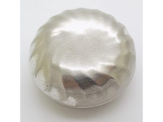 Round Decorative Box in Solid 800 Silver, La Noblesse Vicenza, Italy, Goldsmithing, Vintage Display Object, 1980s, 13g