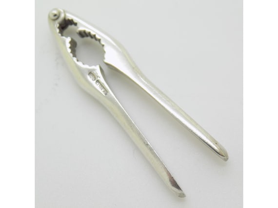 Solid Silver 800 Nutcracker Raspini Arezzo Italy Miniature Dollhouse Kitchen Utensil Vintage 1980s 1990s Handmade 5g