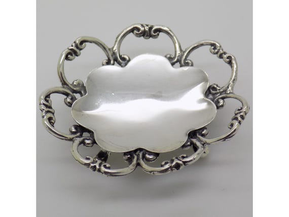 Miniature 800 Sterling Silver Centerpiece from Arezzo, Italy, Dollhouse Figurine, Vintage 1980s-1990s, 14g
