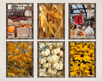 Autumn Gallery Wall Art Prints, Set of 6 (Digital Download)