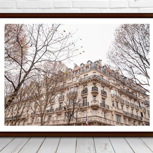 Paris Photography Print Parisian Building French Architecture Instant Download Digital Printable Fine Art Photography