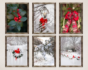 Winter Landscape Photography Prints, Set of 6 (Digital Download)