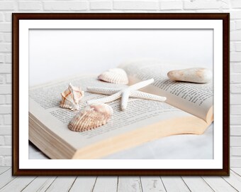 Seashell Still Life Photography Print Digital Printable Fine Art Nature Photograph Home Wall Art Decor Bedroom Decor Gift Beach Decor