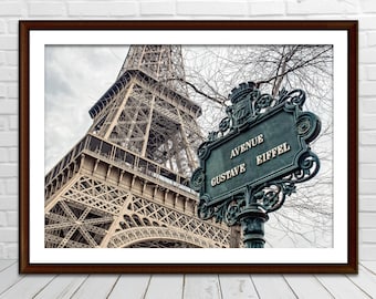 Paris Print, Paris Photography, Eiffel Tower Print, Paris Decor, Printable Wall Art, Digital Prints, Travel Photography, Digital Download