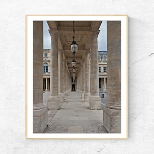 Paris Photography Print, Palais Royal, Parisian Landmark, Paris France Digital Printable Wall Art, Travel Photograph, French Home Decor