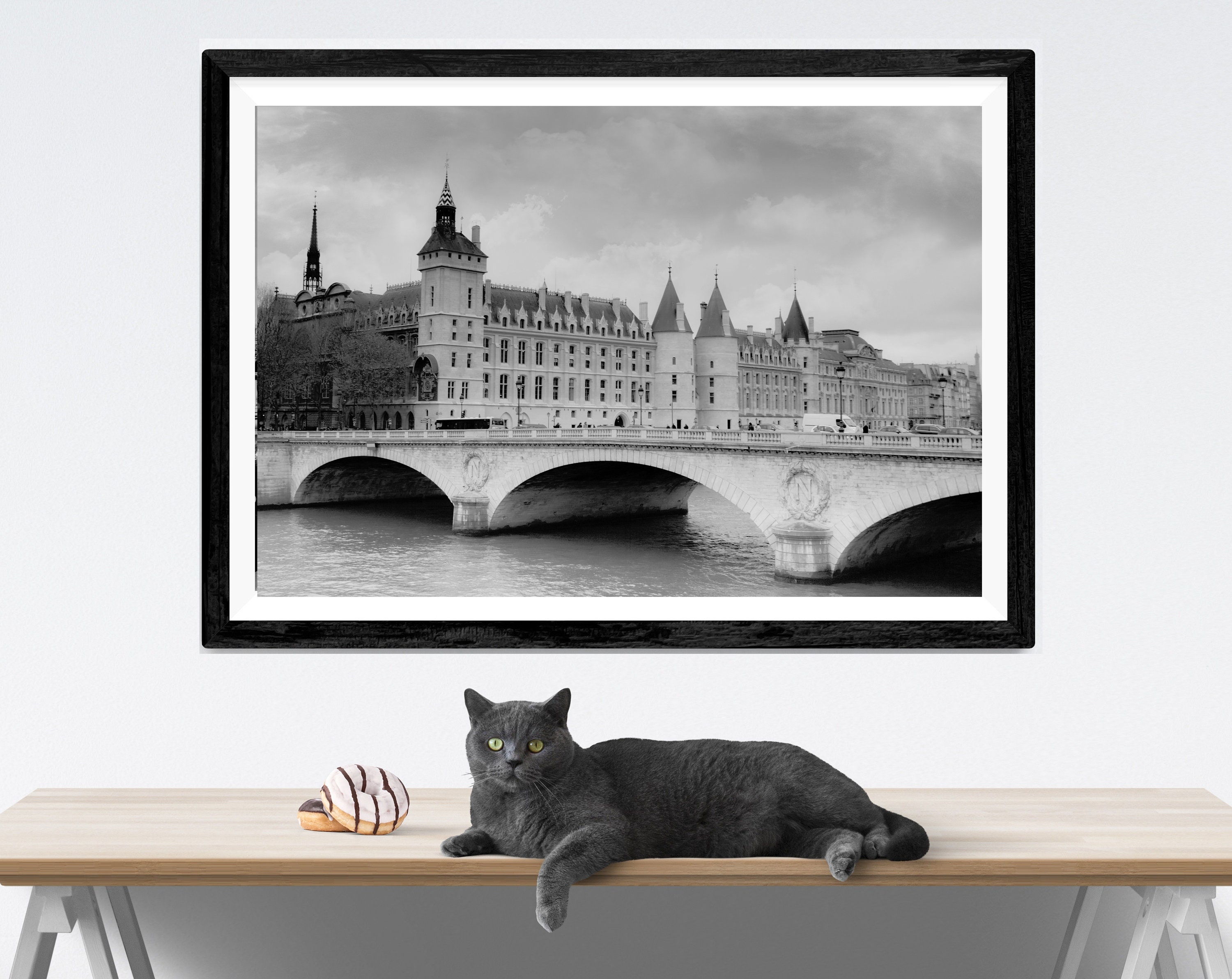Paris Photography Black & White Print La Conciergerie French Etsy