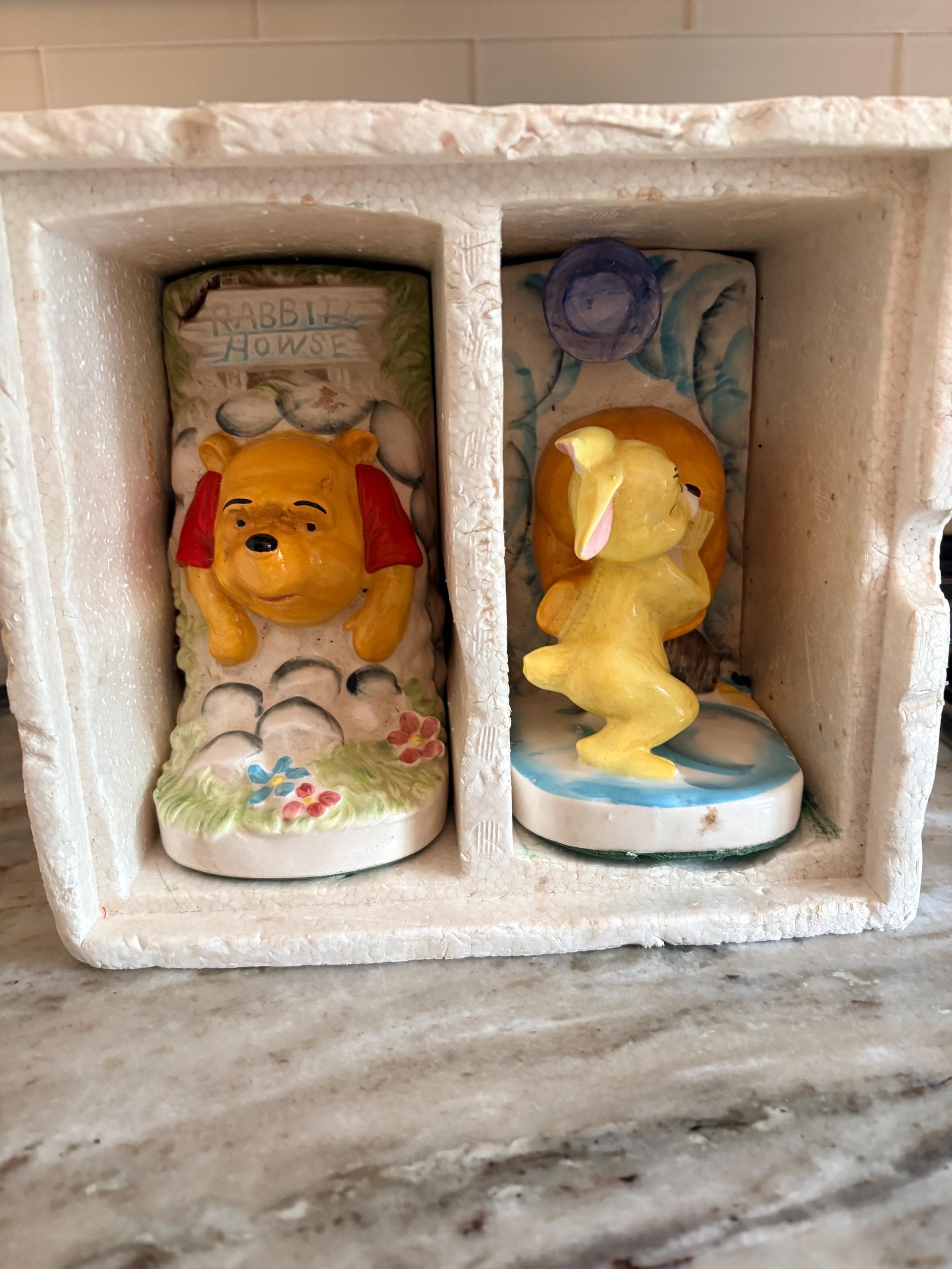 Disney Winnie the Pooh ブックエンド 置物 Vintage Bookends Winnie the Pooh - Etsy
