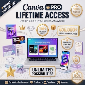 Canva Pro永久アクセス権｜テンプレート、アセット（デジタル配信）