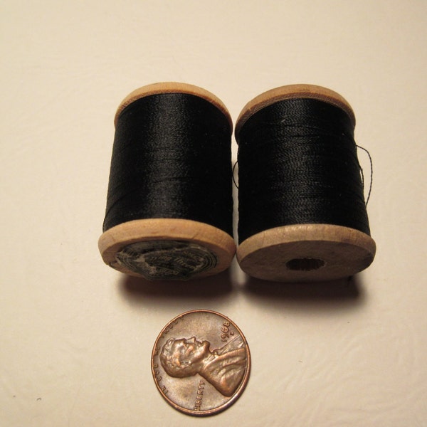 Fly Tying Thread by Herter's Black Set of Two 50-yard Spools