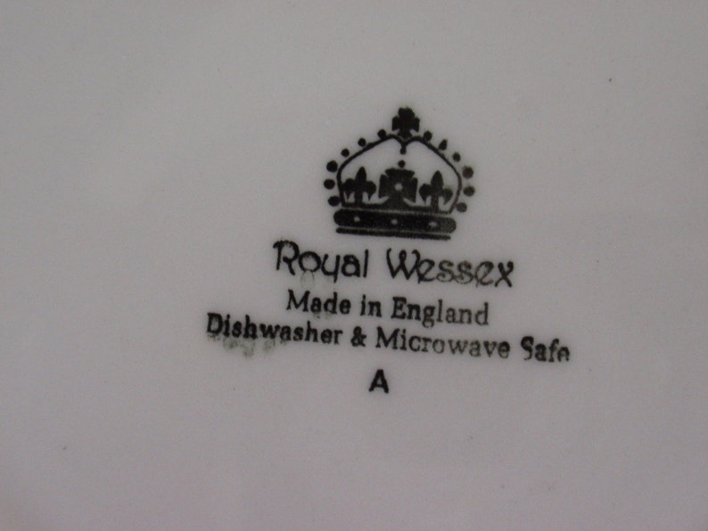 Royal Wessex Bread and Butter Plate Salad Plate Made in England Royal Mail Carriage Scene