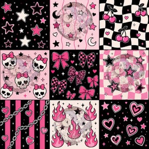 Motif patchwork emo sans couture