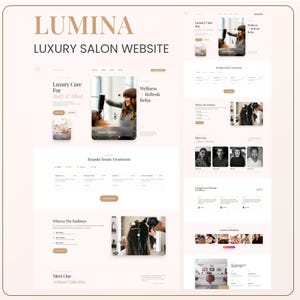 Luxury Salon Website Template, Beauty & Spa React Website, Responsive Source Code