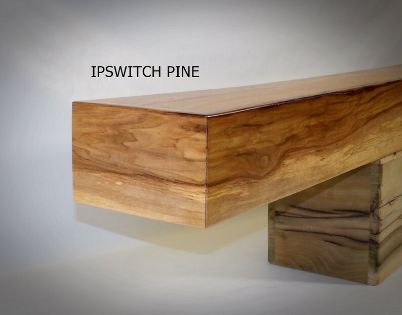 Hickory Fireplace Mantel Mantle Floating Shelf Rustic or Etsy