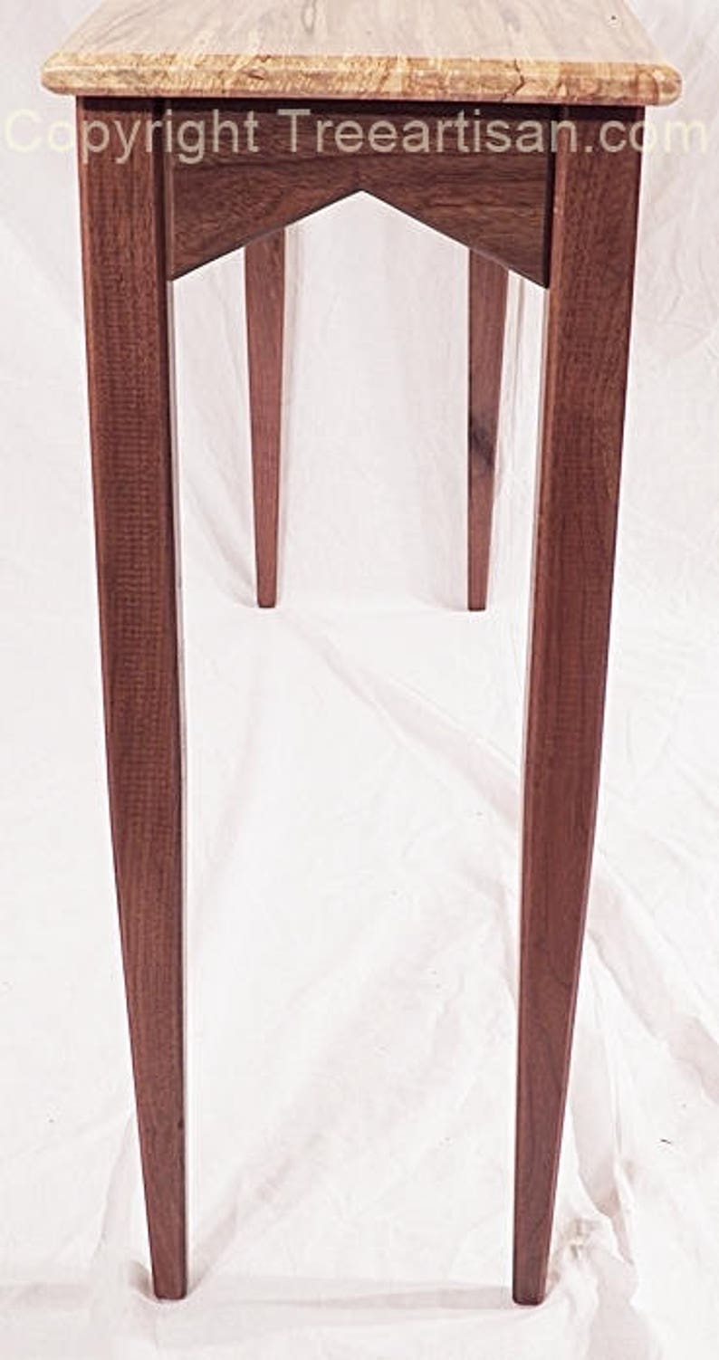 Hall Console Sofa Table Ambrosia Maple Walnut Hand Made in USA Etsy