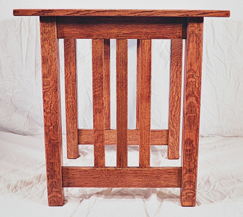 Accent Side End Table Custom Mission Craftsman Quarter Sawn Etsy