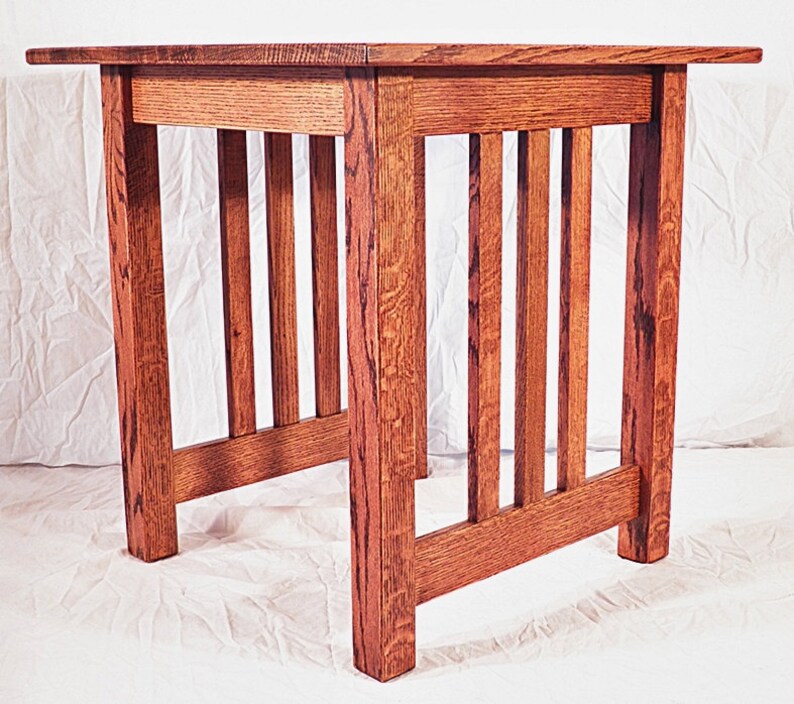 Accent Side End Table Custom Mission Craftsman Quarter Sawn Etsy