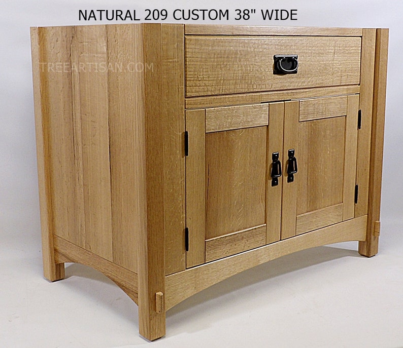 Vanity Bathroom Sink Quarter Sawn Oak Craftsman Etsy