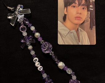 BTS light stick/phone wristlet strap