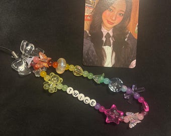Twice light stick/phone wristlet strap