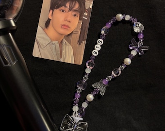 BTS light stick/phone wristlet strap