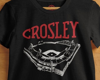 Crosley Field: Vintage Baseball Stadium Tee