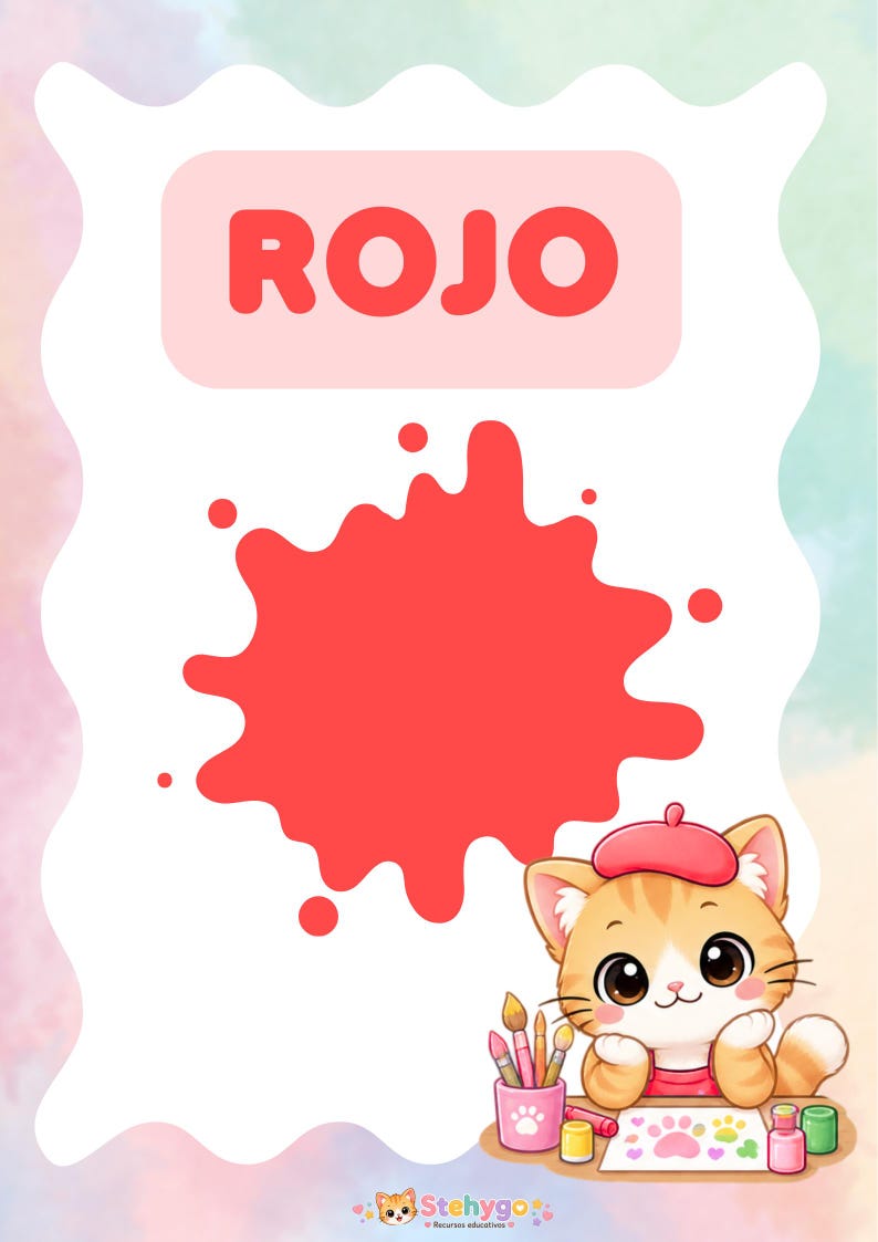Colors Pack for Kids | 30 Printable Educational Posters | 15 in Color ...