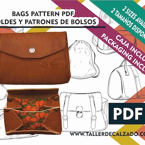 QUEEN - SIN costura - billetera, monedero y cartera patrones de bolsos y mochilas - patrones de costura- digital - marroquineria -