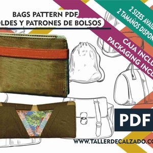 MARK - billetera, monedero y cartera patrones de bolsos y mochilas - patrones de costura- digital - marroquineria -