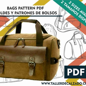 Taschenmuster - Rucksackmuster - 2 Größen verfügbar Schnittmuster - PDF herunterladen - digitales Muster - DIY