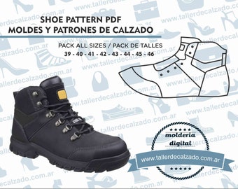 Shoe Pattern ROCA MAN 1195 - Digital PDF - Patrones de calzado -Real size-  incluye todos los talles