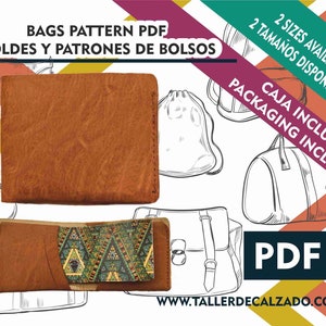 NASH - billetera, monedero y cartera patrones de bolsos y mochilas - patrones de costura- digital - marroquineria -