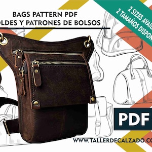 LOGAN - Bag pattern - backpack pattern - 2 sizes available  sewing pattern - download PDF - digital pattern - DIY