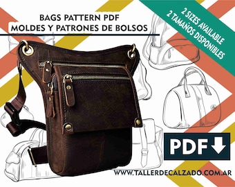 LOGAN - Bag pattern - backpack pattern - 2 sizes available  sewing pattern - download PDF - digital pattern - DIY