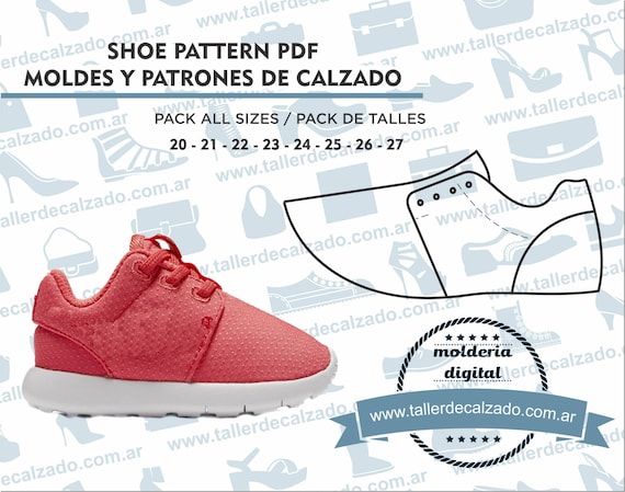 Shoe Pattern CIRO MINI 6095X Digital PDF Patrones De Calzado real