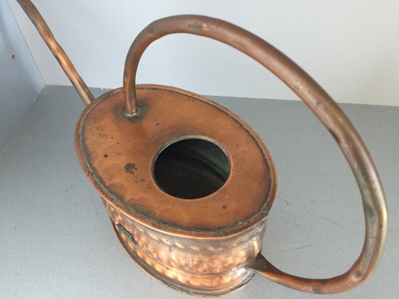 Vintage Copper Watering Can Retro Watering Can Swiss Made Indoor Watering Can, 1950s Copper Houseplant Watering Can