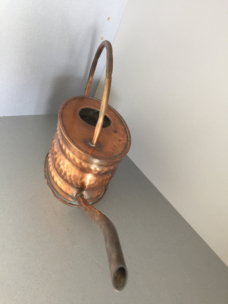 Vintage Copper Watering Can Retro Watering Can Swiss Made Indoor Watering Can, 1950s Copper Houseplant Watering Can