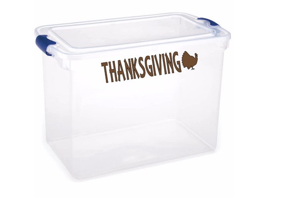 Thanksgiving, Vinyl Storage Labels, Holiday Storage, Storage