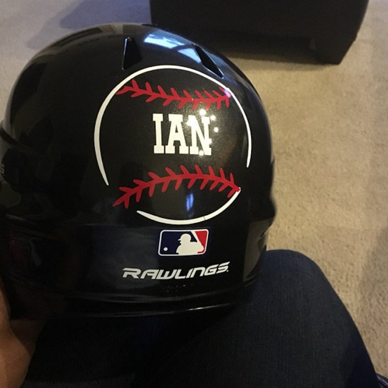 Custom helmet decal helmet name decal baseball name decal Etsy