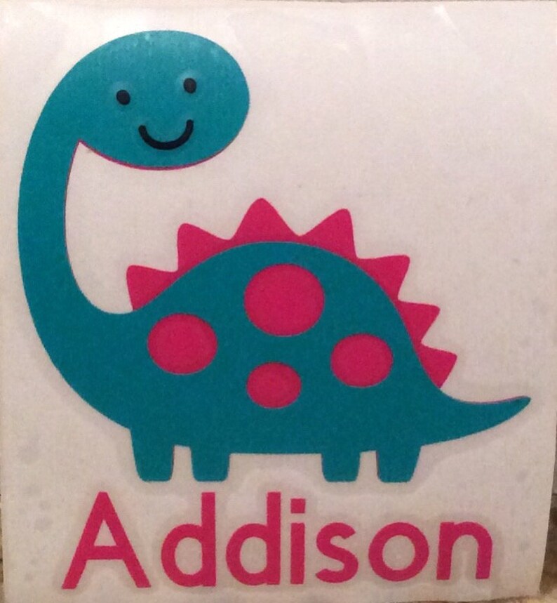 Dinosaur Dinosaur Name Decal Personalized Dinosaur Boys Etsy