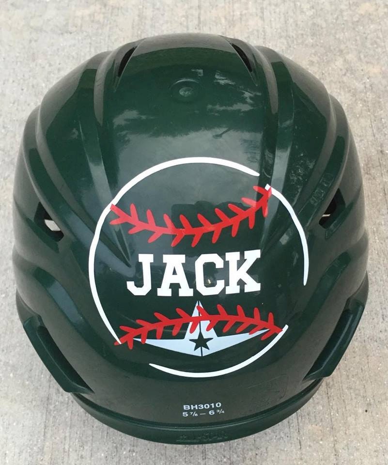 Custom helmet decal helmet name decal baseball name decal Etsy