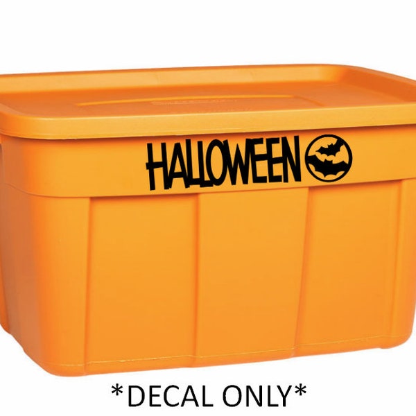 Halloween Storage Bin Etsy