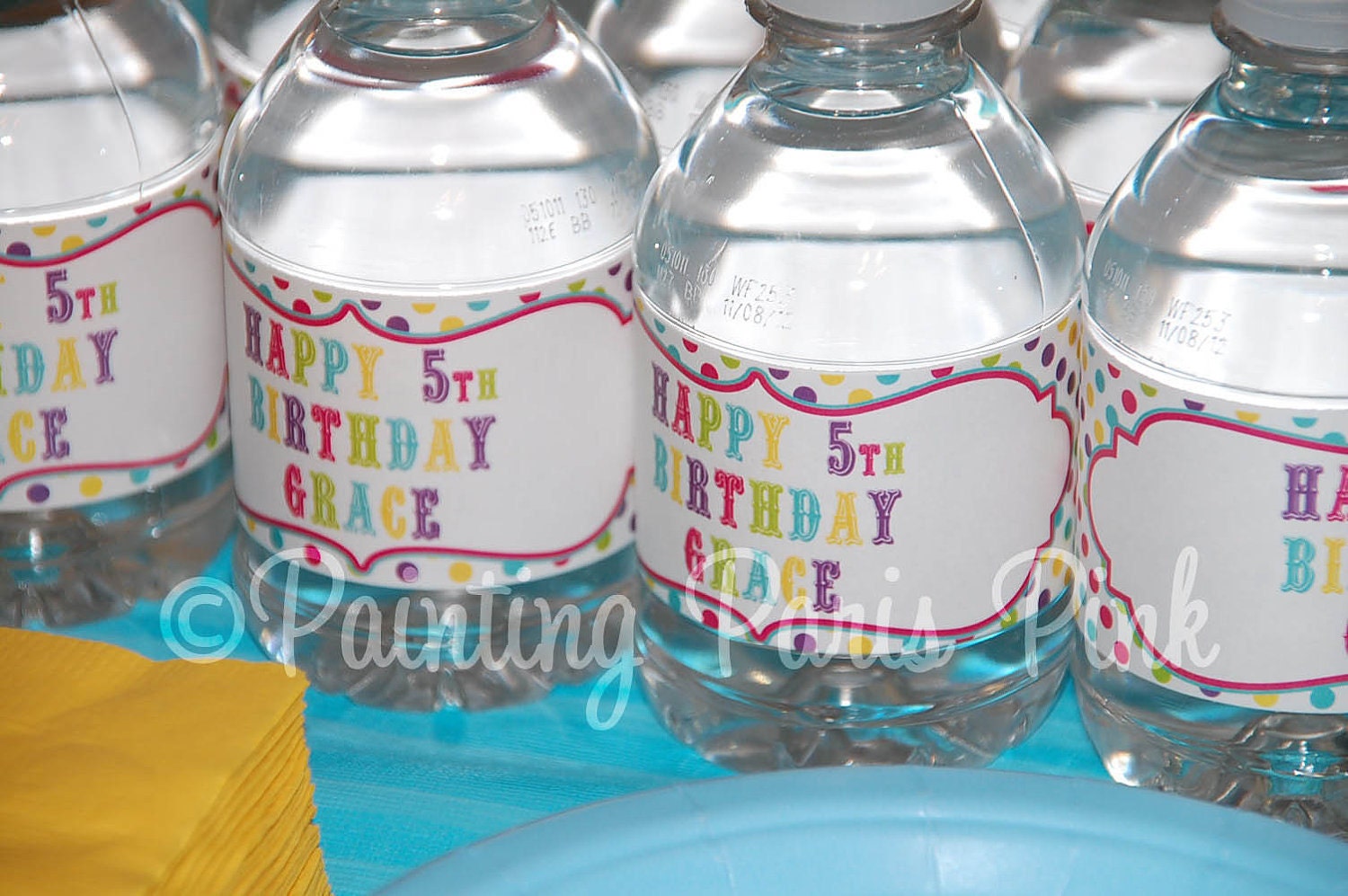 Printable Water Bottle Labels Carnival Ride Party Collection - Etsy
