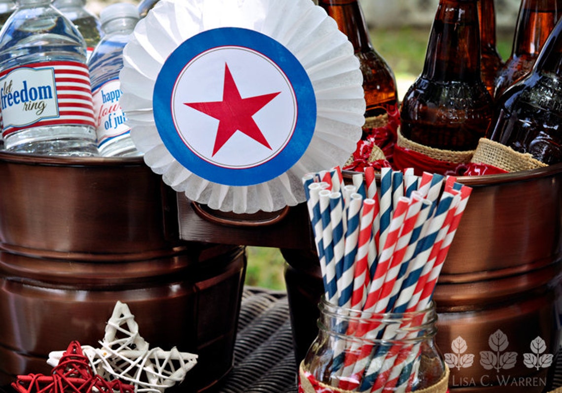 Freedom 4th of July Full Party Package Printable Instant Etsy